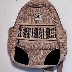The Collection Royal Beige Himalayan Hemp One Strap Backpack